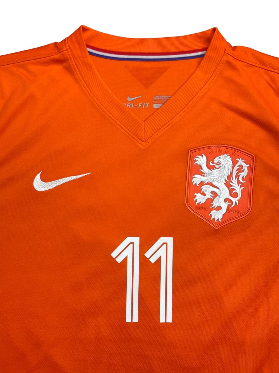 Netherlands Home Shirt 2014 Robben #11 - 9/10 - L