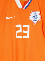 Netherlands Home Shirt Player Issue 2008/9 Van der Vaart 23 (L)