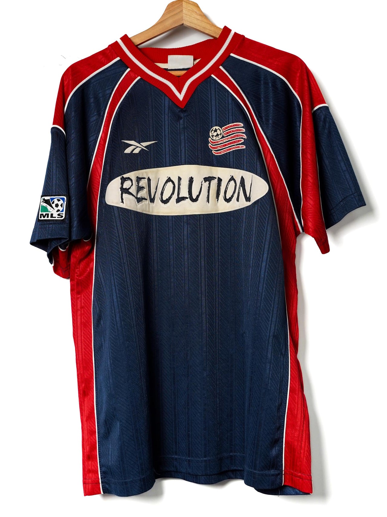 New England Revolution Home Shirt 1997/99 Lalas 22 (S)