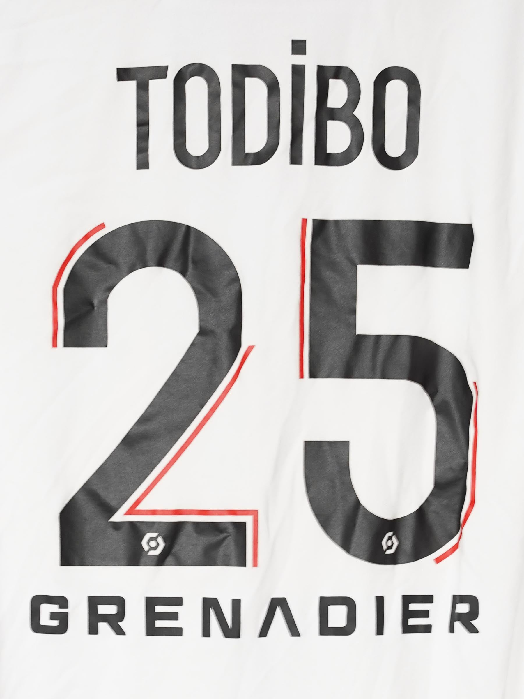 OGC Nice Away Shirt 2022/23 Todibo 25 Player Issue (M)