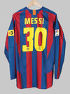 2005/6 Barcelona Messi #30 Home Shirt L/S Reissue (M) Nike
