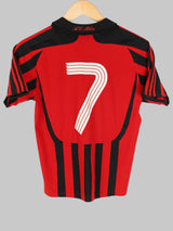 2007/8 AC Milan #7 Home Shirt (M Kids)
