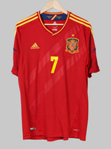 2012/13 Spain David Villa #7 Home Shirt (XL)