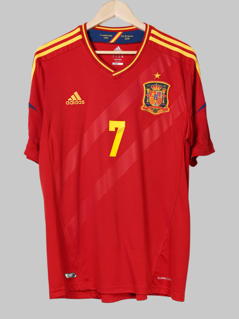 2012/13 Spain David Villa #7 Home Shirt (XL)