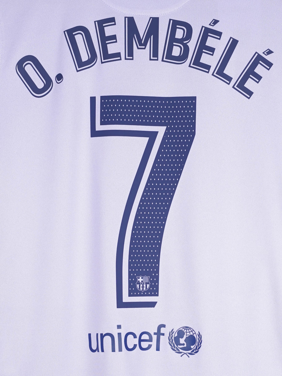 2021/22 Barcelona O.Dembele #7 Away Shirt (XL Kids)