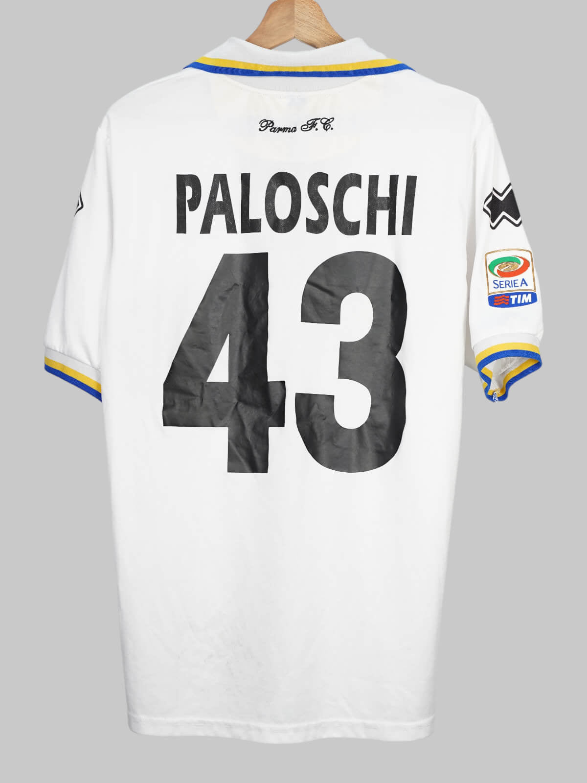 2009/10 Parma Paloschi #43 Home Shirt (XL) Errea | First11