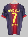 2012/13 Barcelona David Villa #7 Home Shirt (M) Nike