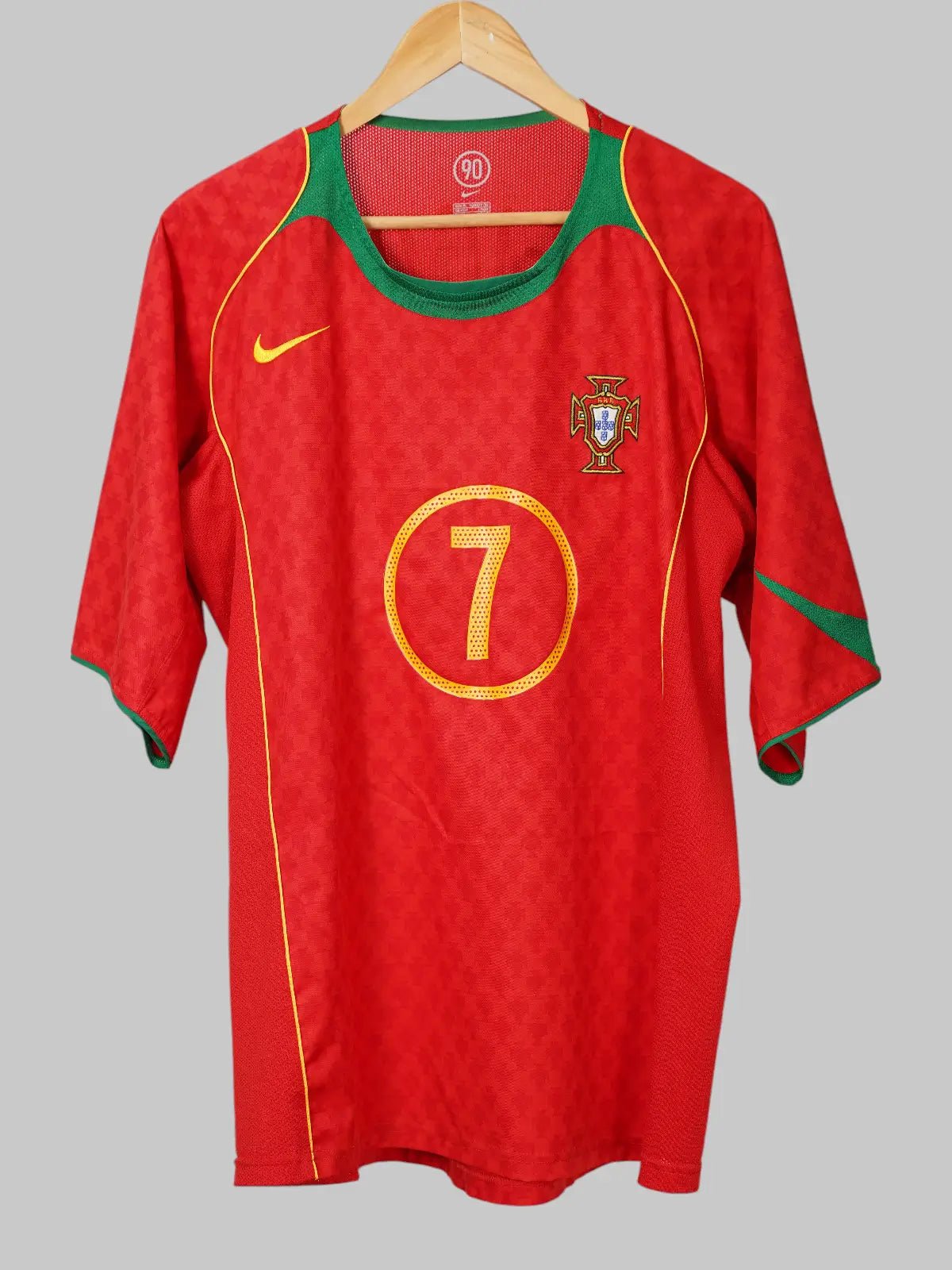 2004-06 Portugal Figo #7 Home Shirt (XL) Nike | First11