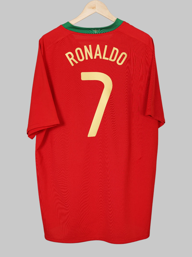 Portugal Home Shirt 2008/9 Ronaldo 7 (XXL)