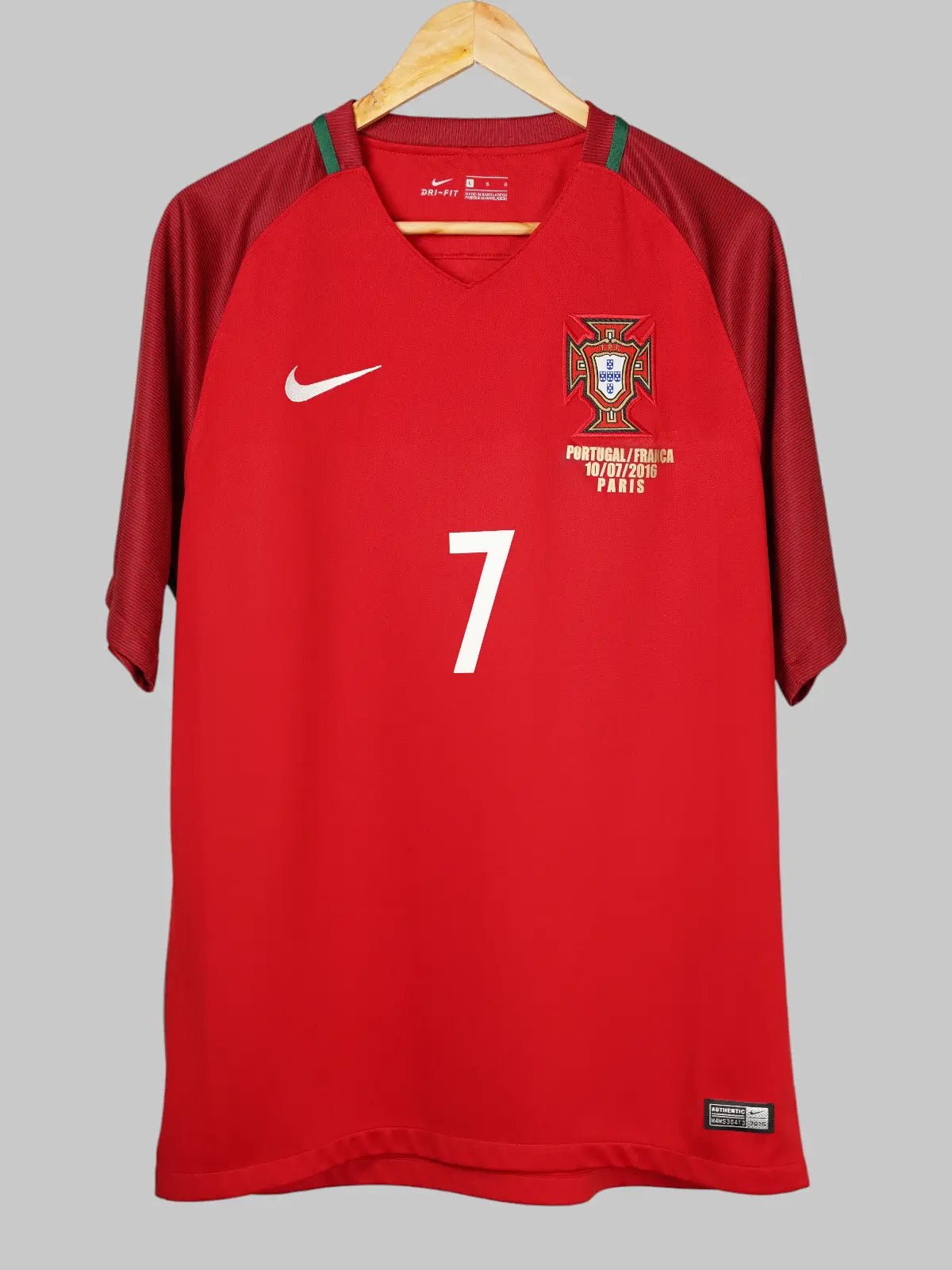 Portugal Home Shirt 2016/17 Ronaldo 7 (L)