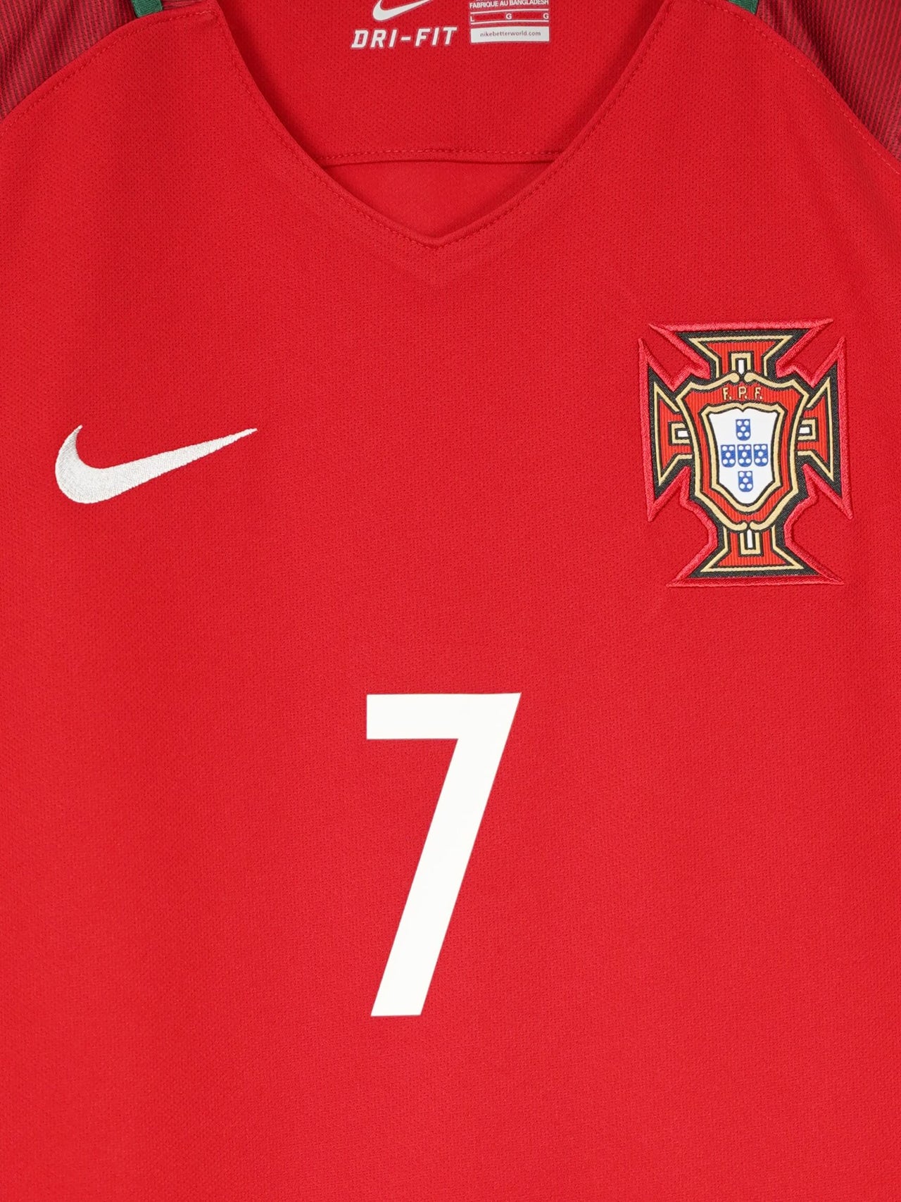 Portugal Home Shirt 2016/17 Ronaldo 7 (L)