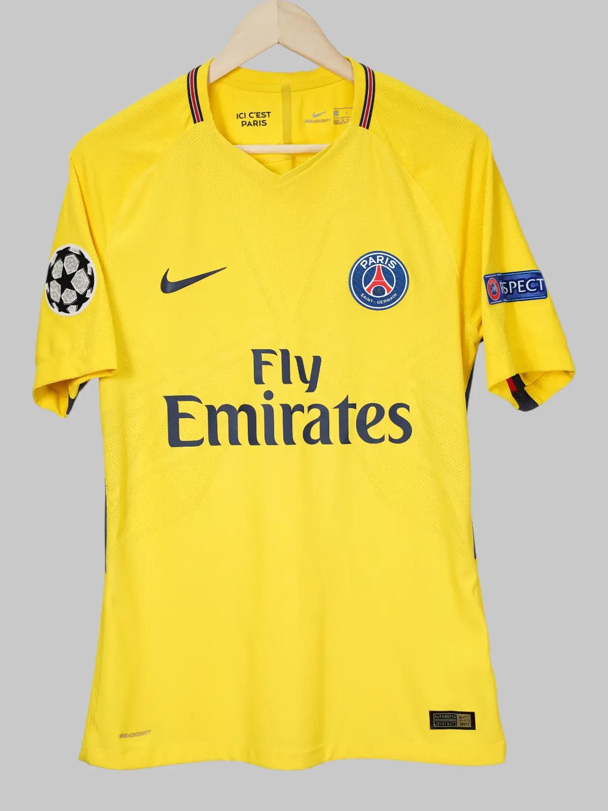 PSG Away Shirt 2017/18 Player Issue Neymar Jr 10 (L)