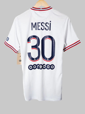PSG Cuarta Camiseta 2021/22 Messi 30 BNWT (XS)