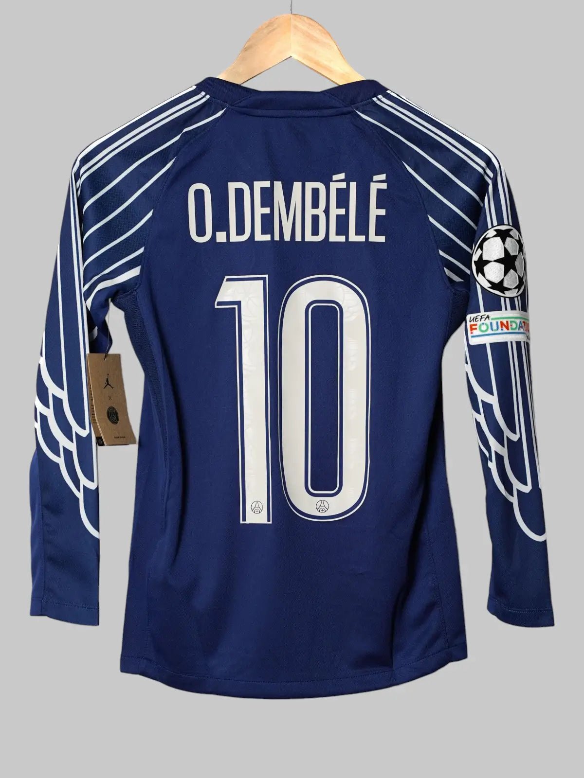 PSG Fourth Shirt 2024/25 L/S Dembele 10 BNWT (M Kids)