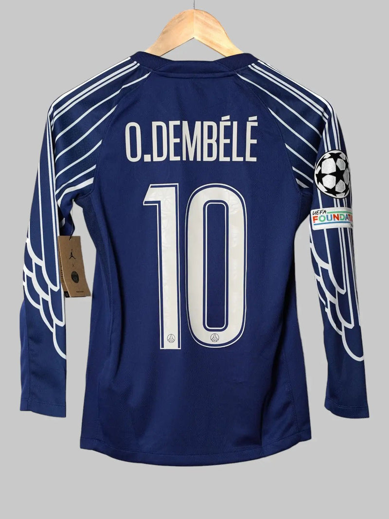 PSG Fourth Shirt 2024/25 L/S Dembele 10 BNWT (M Kids)