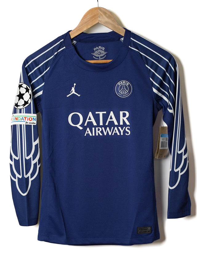 PSG Fourth Shirt 2024/25 L/S Dembele 10 BNWT (M Kids)