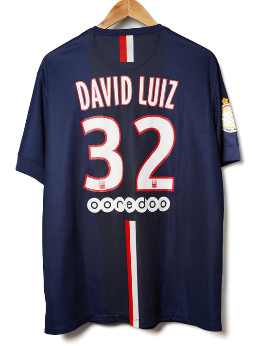 PSG Home Shirt 2014/15 David Luiz 32 (XL)