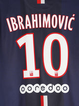 PSG Home Shirt 2014/15 Ibrahimovic 10 (L)