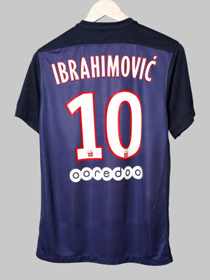 PSG Home Shirt 2015/16 Ibrahimovic 10 (S)
