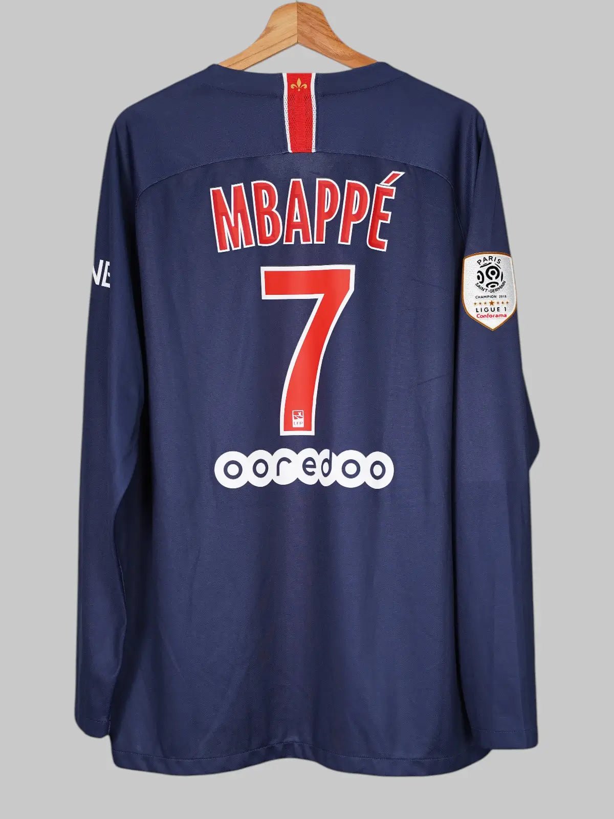 PSG Home Shirt 2018/19 Mbappe 7 L/S (XXL)
