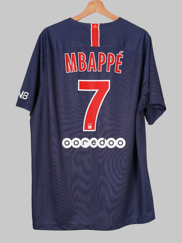 PSG Home Shirt 2018/19 Mbappe 7 (XXL)