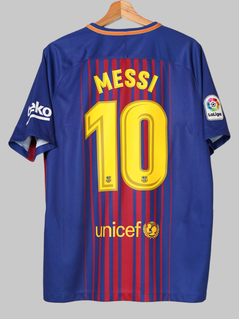 2017/18 Barcelona Messi #10 Home Shirt (L)