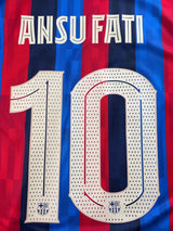 2022/23 Barcelona #10 Ansu Fati #10 Home Shirt (XL)
