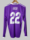 Real Madrid Away Shirt 2016/17 L/S Isco #22 (S)