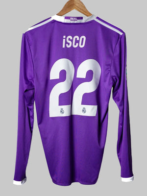 Camiseta Real Madrid Away 2016/17 L/S Isco 22 (S)