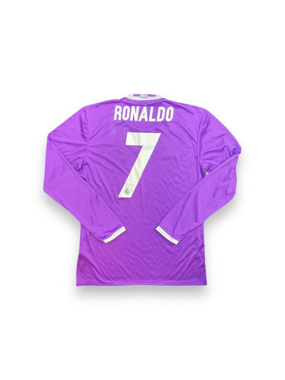 Real Madrid Away Shirt 2016/17 L/S Ronaldo #7 - 10/10 - M