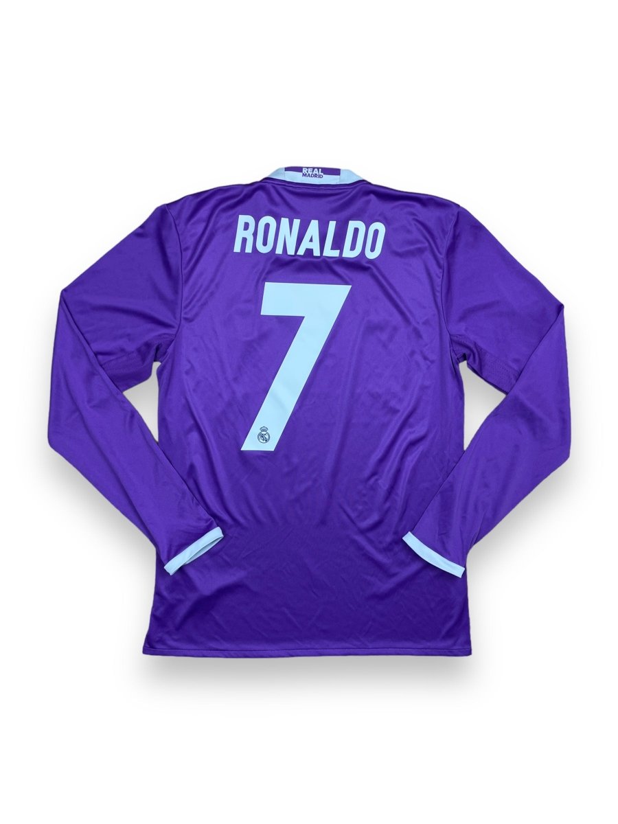 Real Madrid Away Shirt Longsleeve 2016/17 Ronaldo #7 - 8/10 - S