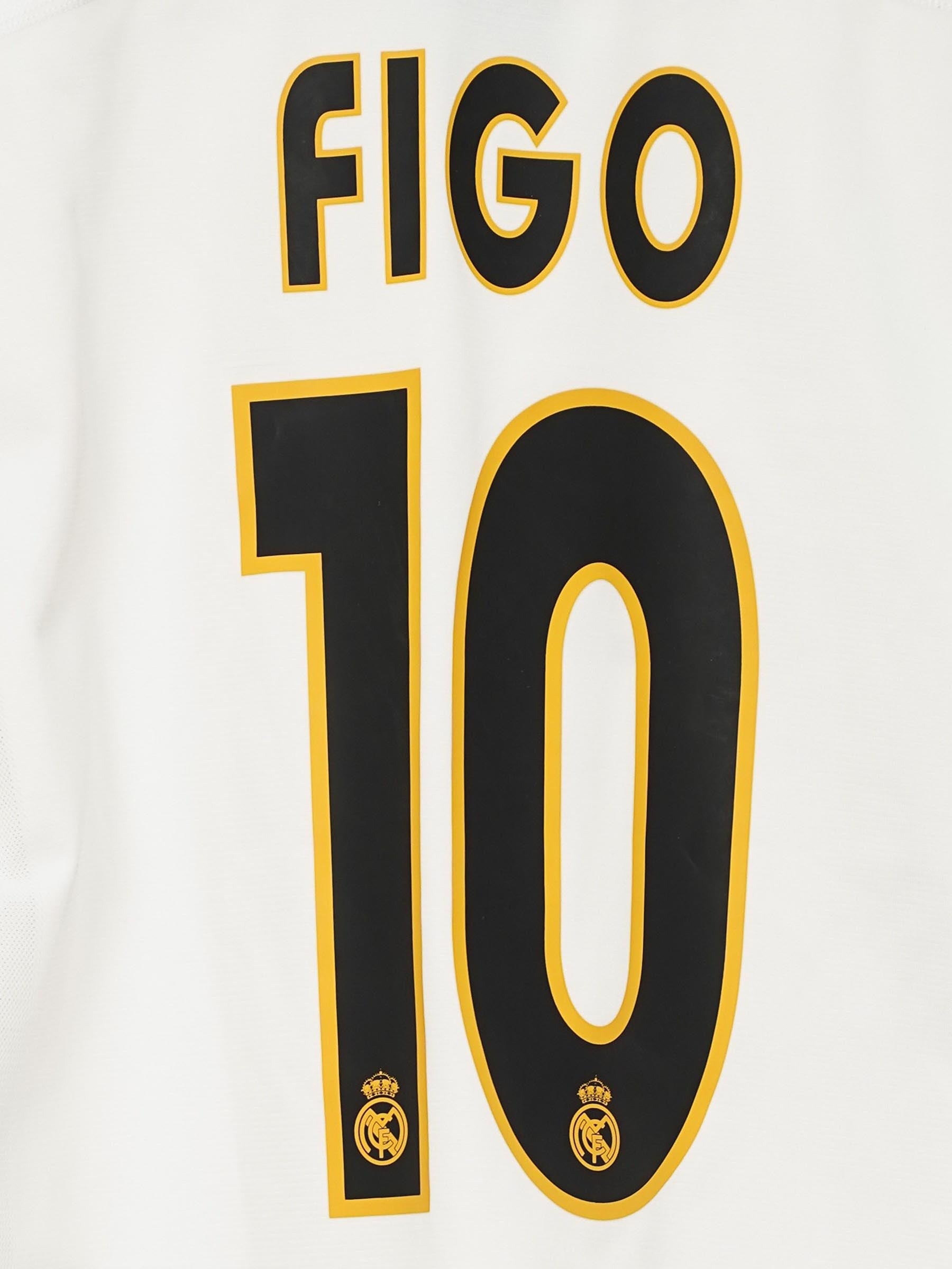 2003/04 Real Madrid Figo #10 Home Shirt (L) Adidas | First11