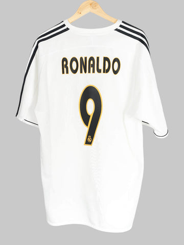 Real Madrid Home Shirt 2003/4 Ronaldo 9 (XL)