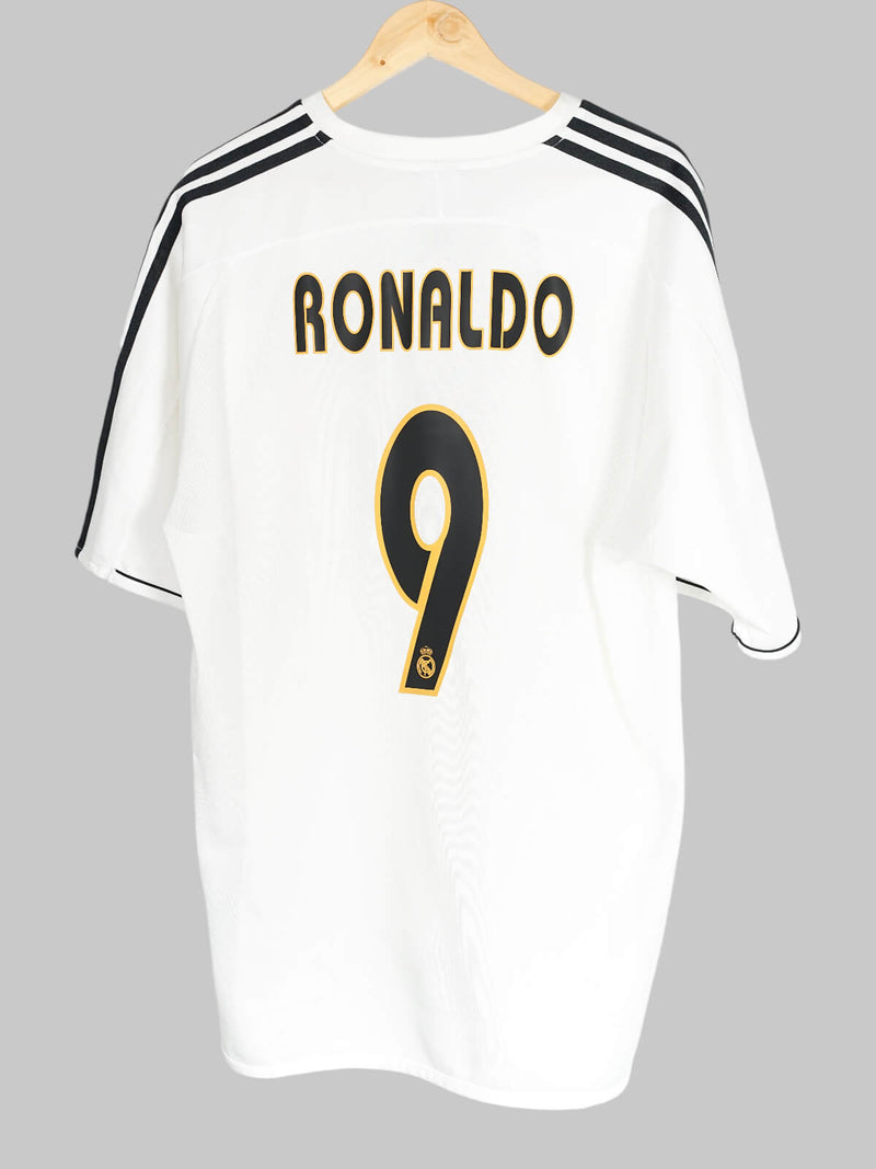 Real Madrid Home Shirt 2003/4 Ronaldo 9 (XL)