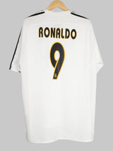 Real Madrid Home Shirt 2003/4 Ronaldo 9 (XL)