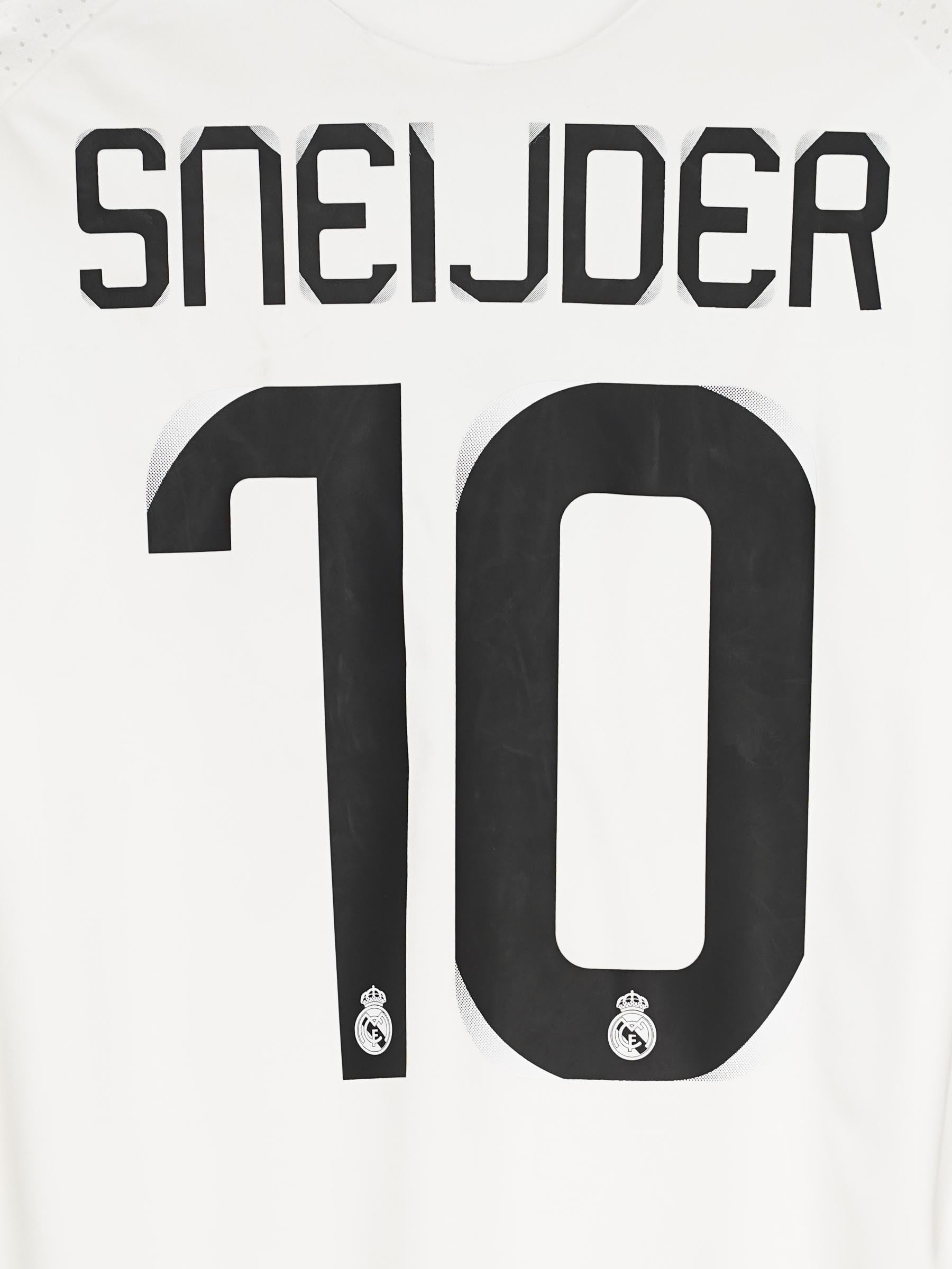 Real Madrid Home Shirt 2008/9 Sneijder 10 (L)