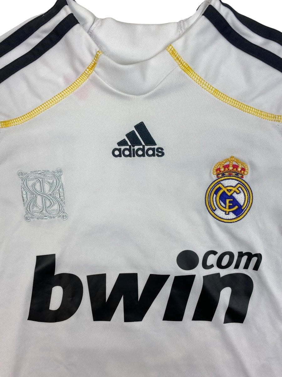 Real Madrid Home Shirt 2009/10 Ronaldo #9 - 9/10 - L Kids