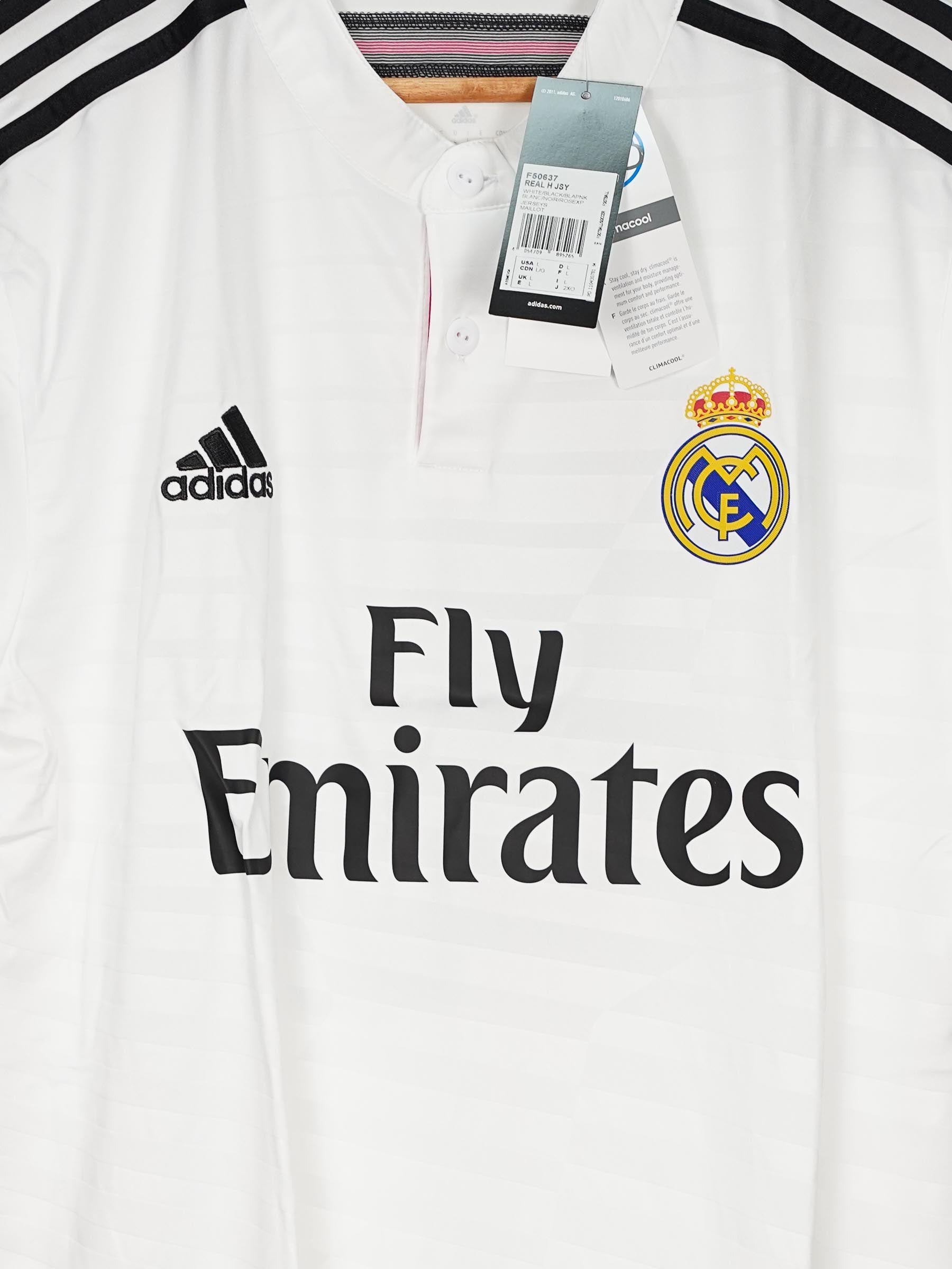 2014/15 Real Madrid James #10 Home Shirt (L) Adidas – First11