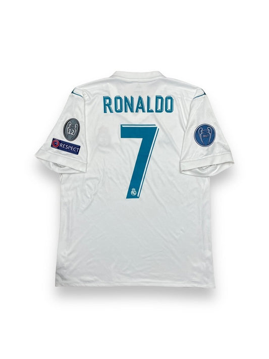 Real Madrid Home Shirt 2017/18 Ronaldo #7 - 9/10 - L