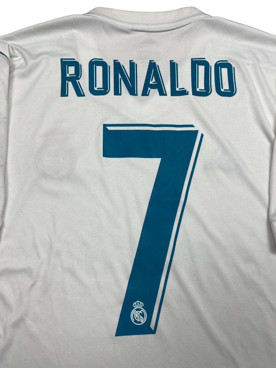 Real Madrid Home Shirt 2017/18 Ronaldo #7 - 9/10 - L