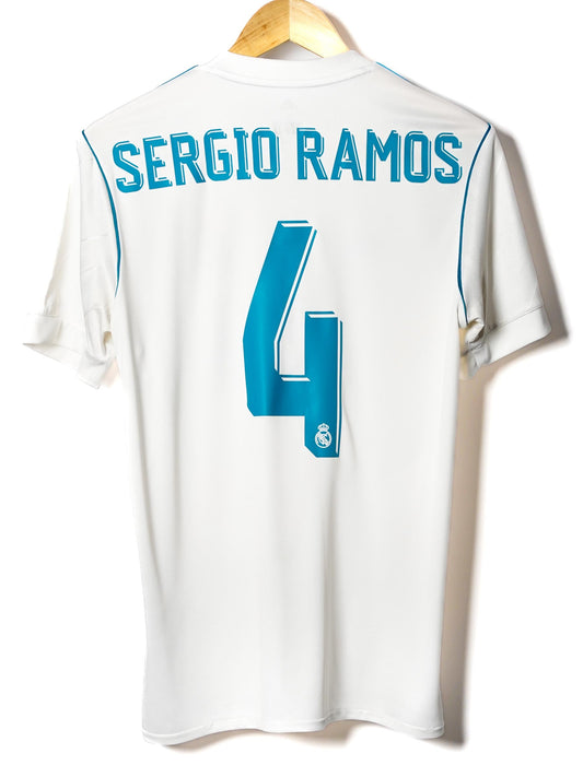 Real Madrid Home Shirt 2017/18 Sergio Ramos #4 (S)