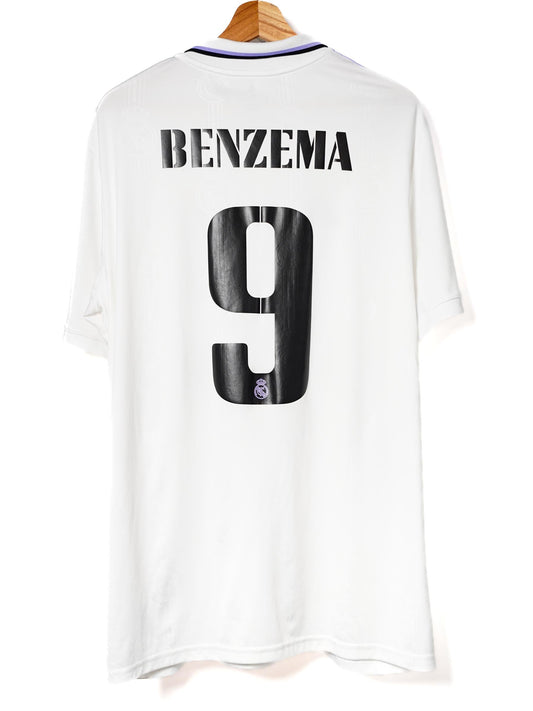 Real Madrid Home Shirt 2022/23 Benzema 9 (XL)