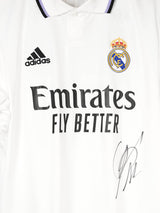 Real Madrid Home Shirt 2022/23 Signed Camavinga 12 with COA (L)