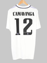 Real Madrid Home Shirt 2022/23 Signed Camavinga 12 with COA (L)