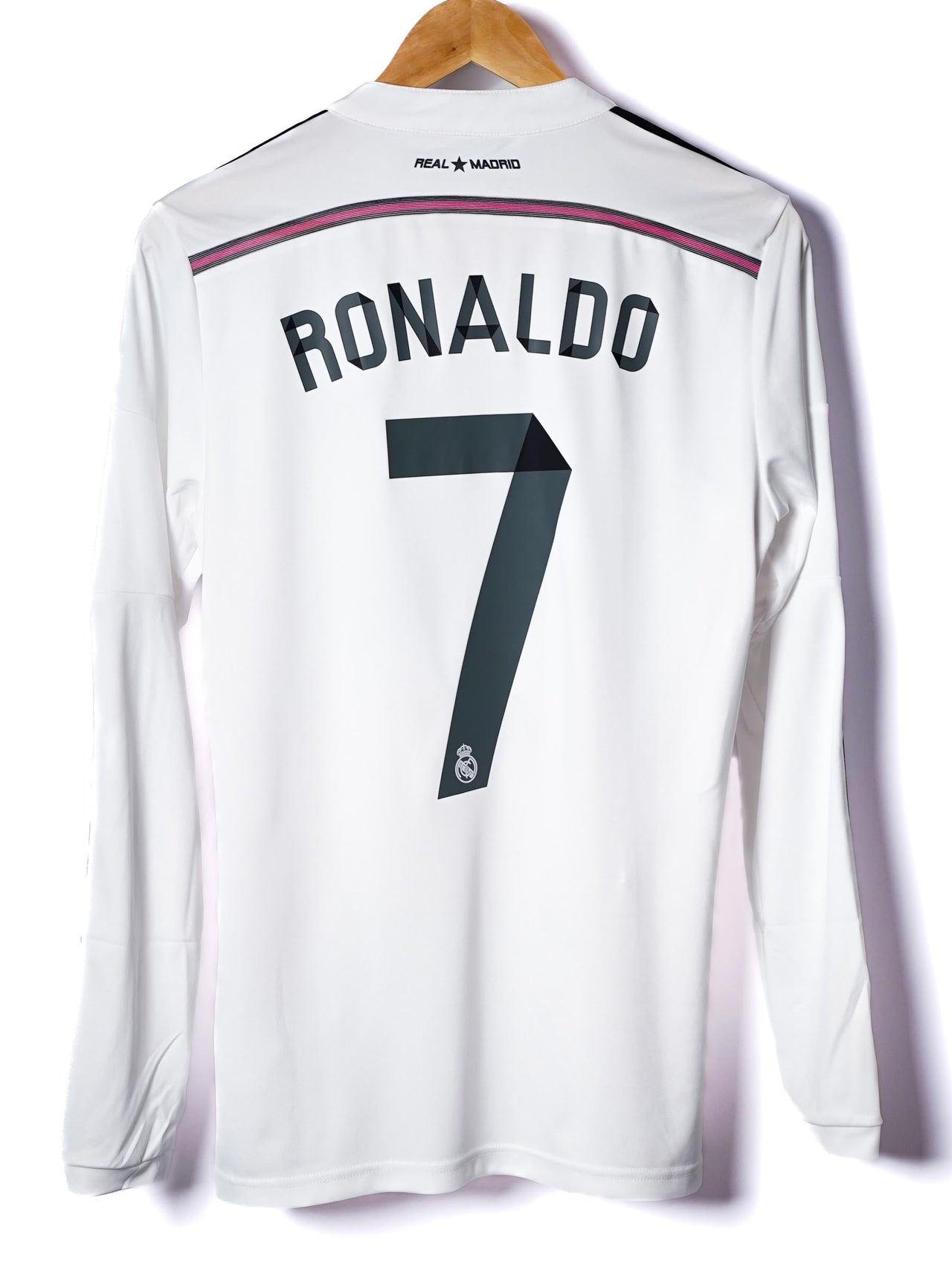 Real Madrid Home Shirt Long Sleeve 2014/15 Ronaldo 7 (S)