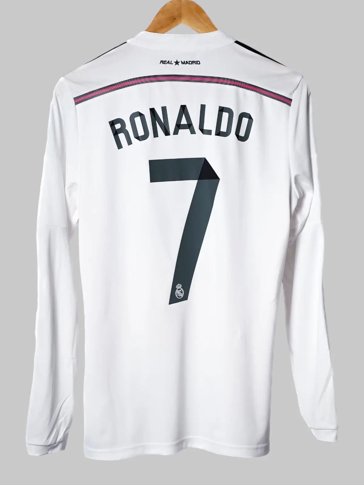 Real Madrid Home Shirt Long Sleeve 2014/15 Ronaldo 7 (S)