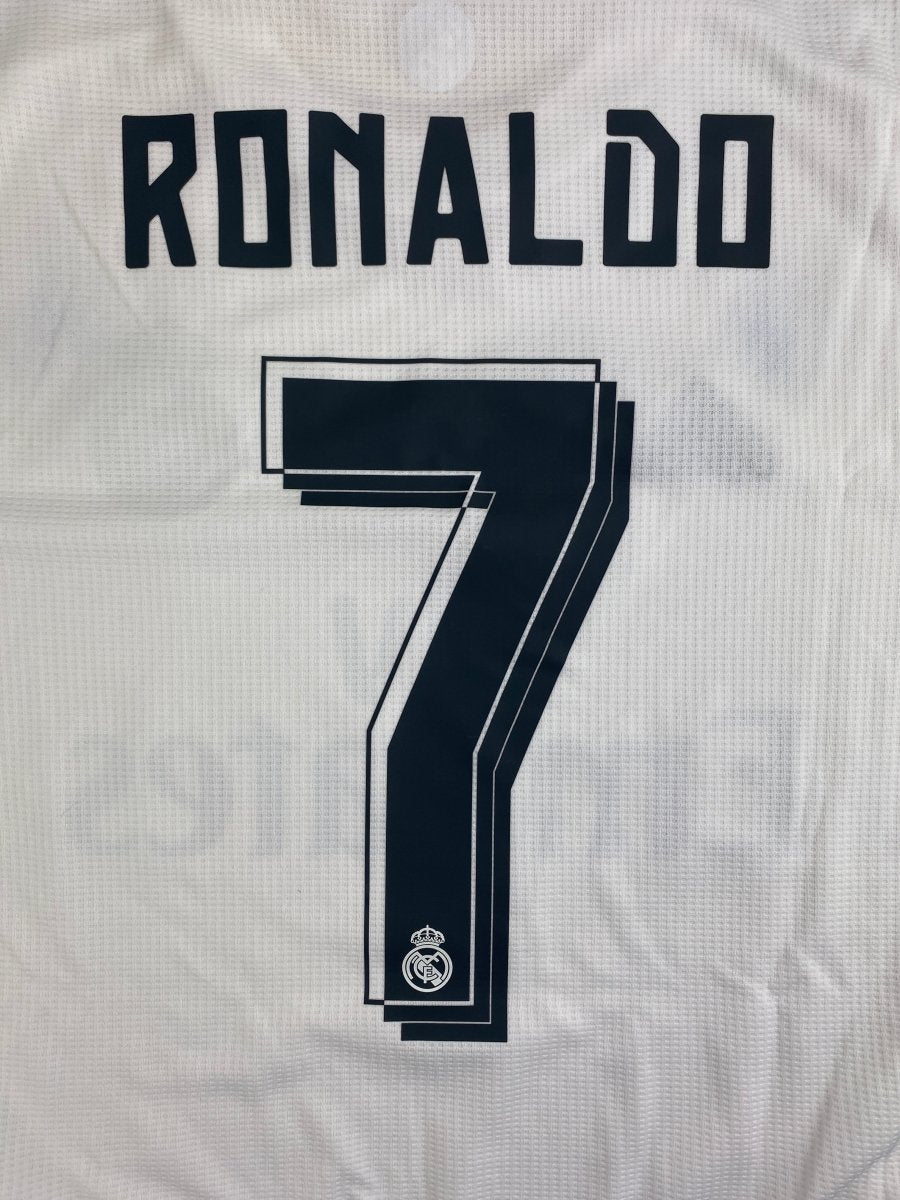 Real Madrid Home Shirt Long Sleeve 2015/16 Ronaldo #7 - 9/10 - M