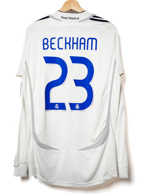 Real Madrid Home Shirt L/S 2006/07 Beckham 23 (M)