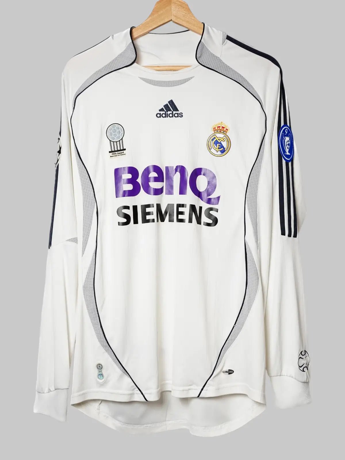 Real Madrid Home Shirt L/S 2006/07 Beckham 23 (M)