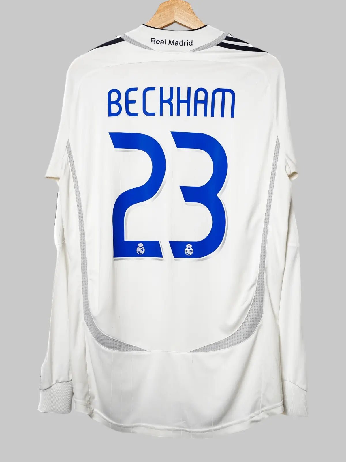 2006/07 Real Madrid Beckham #23 Home Shirt L/S (M) Adidas | First11